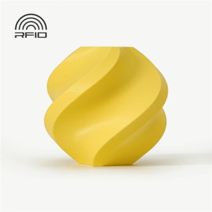 Bambu Lab PLA Matte Lemon Yellow Filament With Reusable Spool