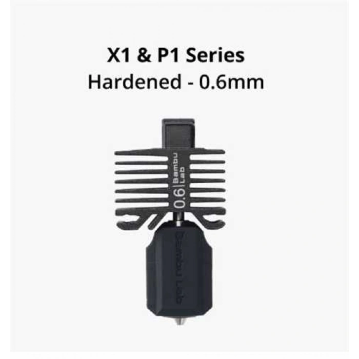 Bambu Lab Hotend With 0.6 mm Hardened Steel Nozzle (Hotend 0.6 mm Sertleştirilmiş Çelik Nozül) - P1 Serisi, X1C