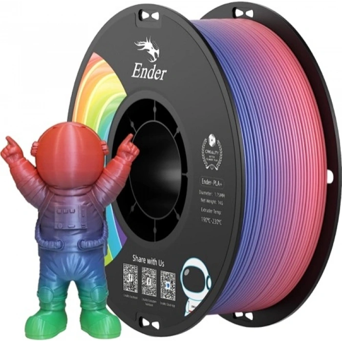 Creality Ender PLA+ Gökkuşağı Filament 1.75mm