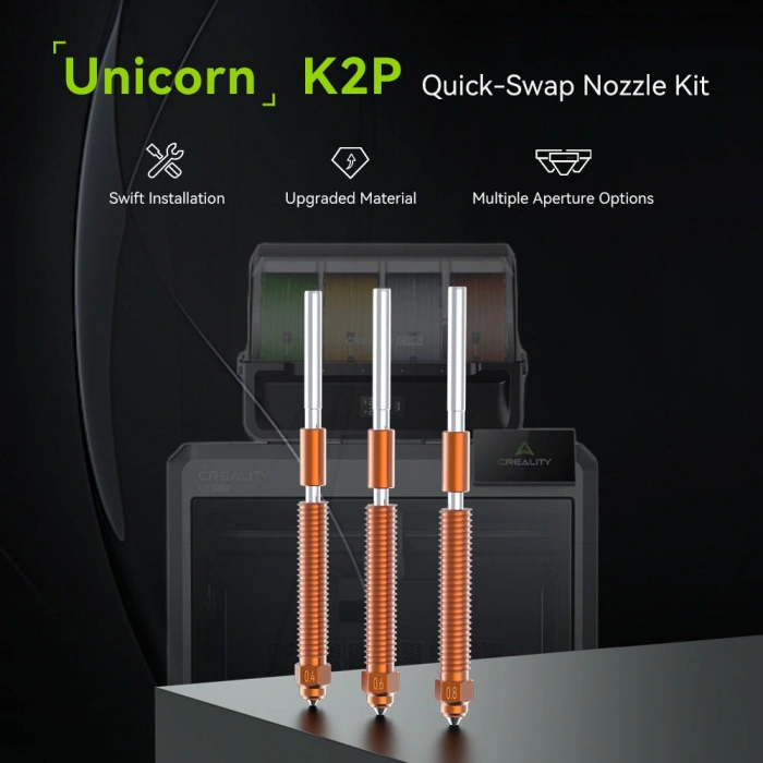 Creality K2 Serisi /Crealiy Hi/ Creality Hi Combo Unicorn Quick-Swap Nozzle - 0.4mm