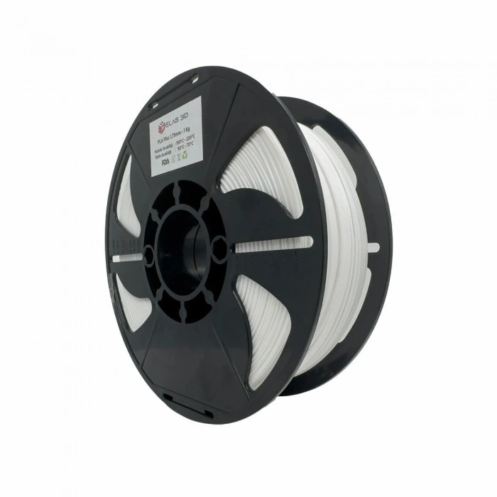 Elas 1.75mm Beyaz PLA Plus Filament 1Kg