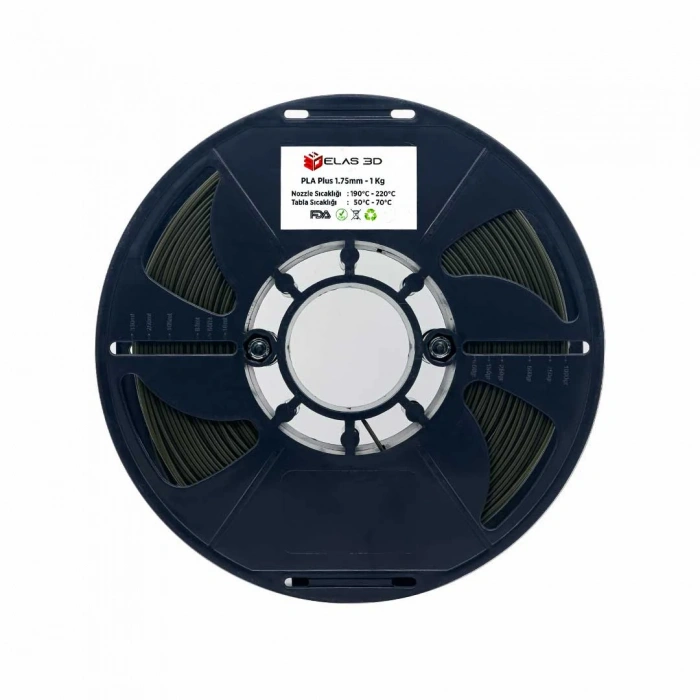 ELAS 1.75MM Haki Yeşili Pla Plus Filament 1 Kg