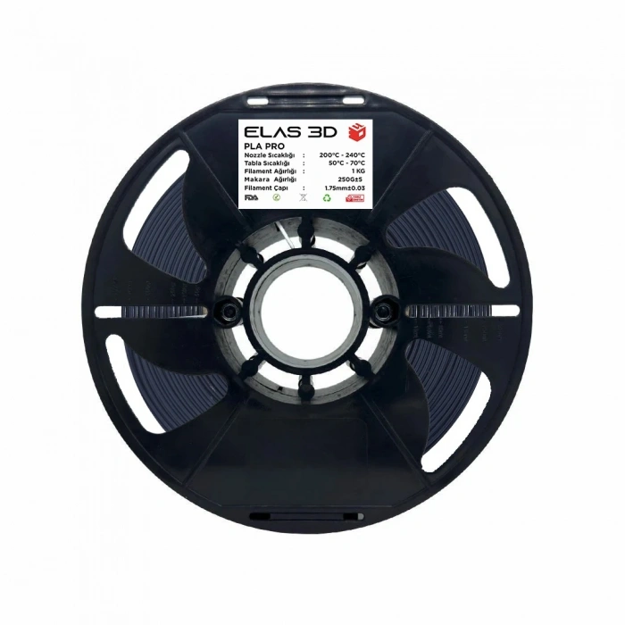 Elas Antrasit Gri PLA PRO Filament