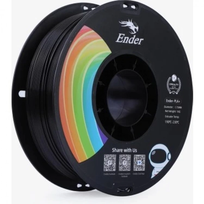 Creality Ender PLA+ Siyah Filament 1kg 1.75mm