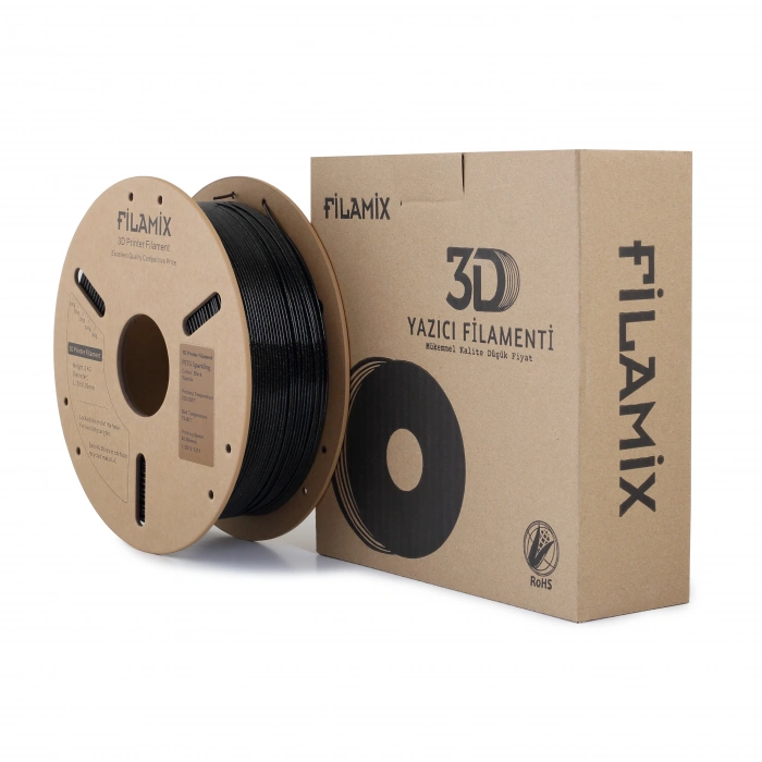 Filamix Hyper PETG Simli Siyah Filament