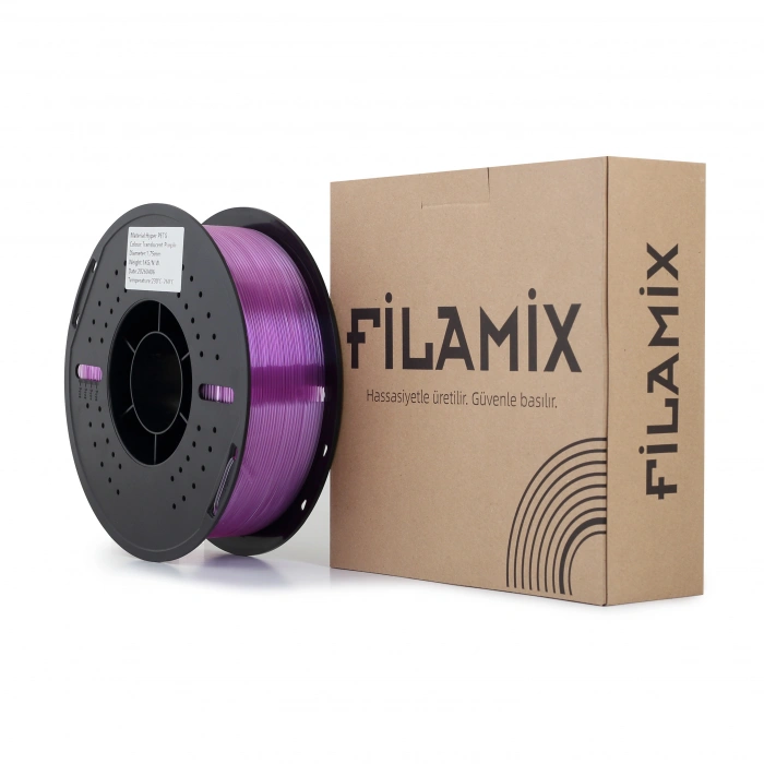 Filamix Hyper PETG Yarı Saydam Mor Filament 1kg 1.75mm