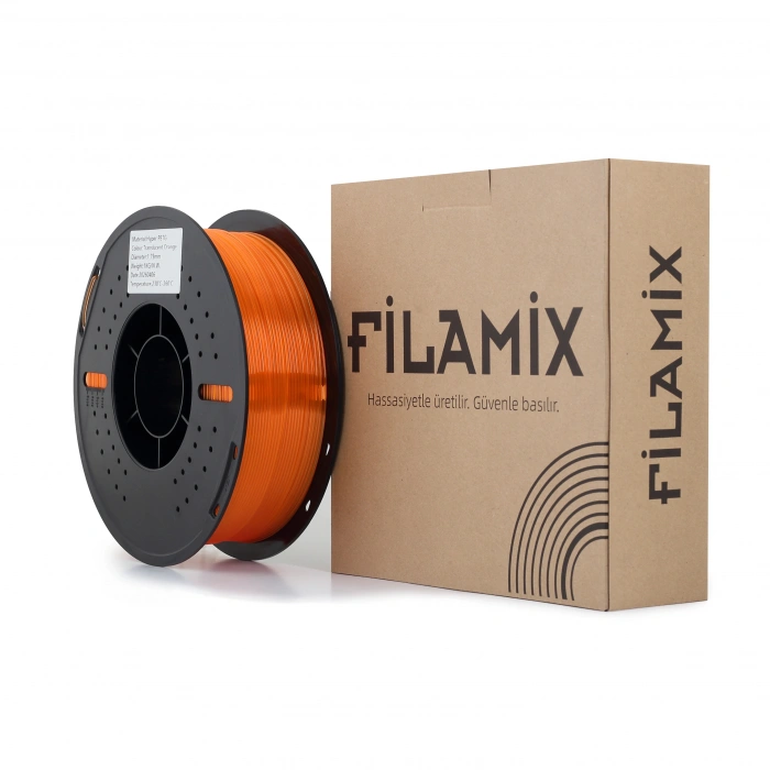 Filamix Hyper PETG Yarı Saydam Turuncu Filament 1kg 1.75mm