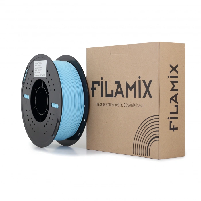 Filamix Mat PLA Buz Mavisi Filament 1kg 1.75mm