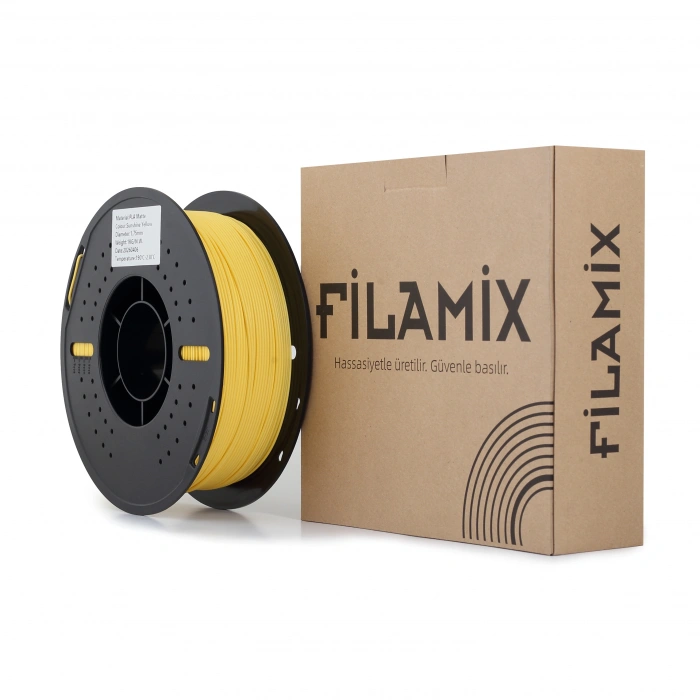 Filamix Mat PLA Güneş Sarısı Filament 1kg 1.75mm