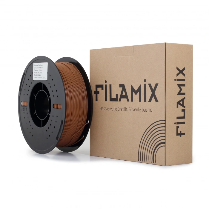 Filamix Mat PLA Toprak Kahverengi Filament 1kg 1.75mm