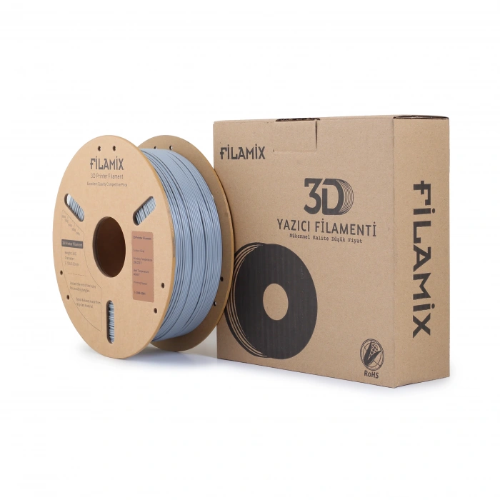 Filamix Pla Plus Gri Filament