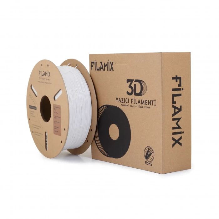 Filamix Tpu (Esnek) Beyaz Shore 95A Filament 1kg 1.75mm