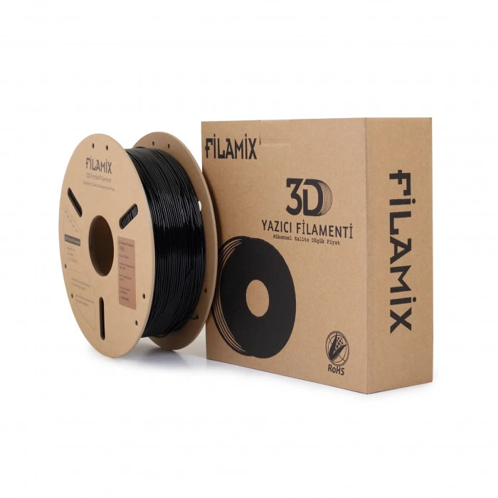 Filamix TPU (Esnek) Shore 95A Siyah Filament 1kg 1.75mm