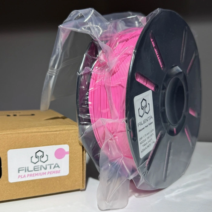 Filenta PLA Premium Pembe Filament 1kg 1.75mm