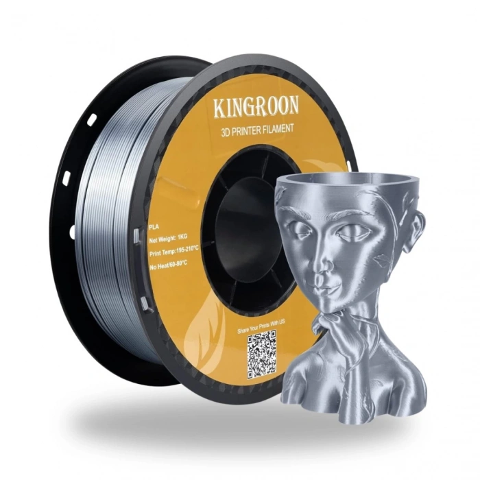 Kingroon Silk PLA Gümüş Filament