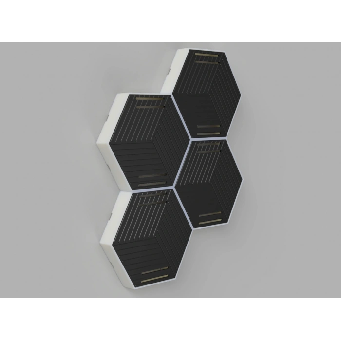 Modüler Altıgen Madalya Sergileme Standı - Mıknatıslı Petek Tasarım Madalya Askısı ve Panosu