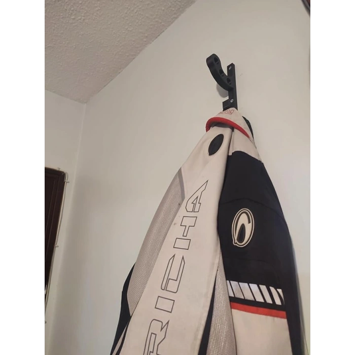 Motosiklet Bisiklet Scooter Kask Duvar Askısı - Kask Tutucu Aparat (Vida ve Dübel Dahil) - Ekipman Düzenleyici