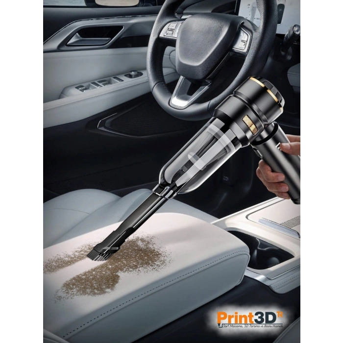 Şarjlı El Süpürgesi - 3 Kademeli, vakum + üfleme, Kompakt tasarım