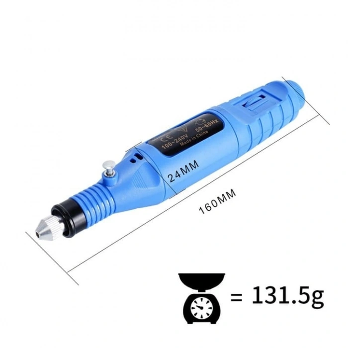 Siyah USB Kablolu Taşınabilir Parlatıcı