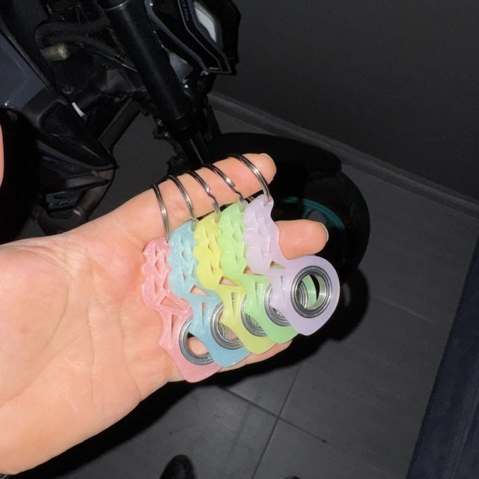 Spinkey Fosforus Stres Çarkı Anahtarlık - Karanlıkta Parlayan Yeşil Seri - Fosforlu Rulmanlı Fidget Spinner