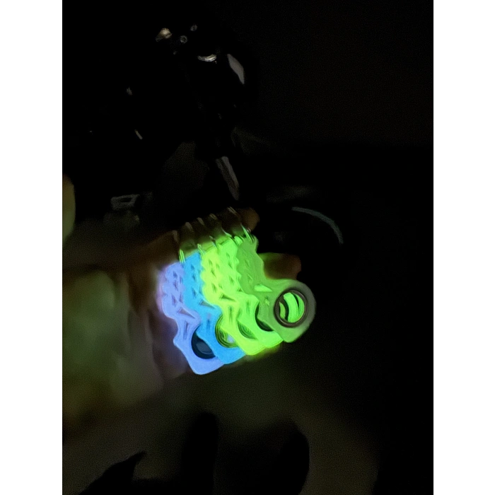 Spinkey Fosforus Stres Çarkı Anahtarlık - Karanlıkta Parlayan Yeşil Seri - Fosforlu Rulmanlı Fidget Spinner