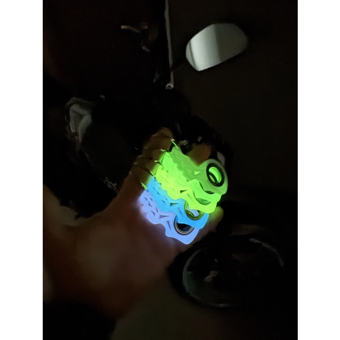 Spinkey Fosforus Stres Çarkı Anahtarlık - Karanlıkta Parlayan Yeşil Seri - Fosforlu Rulmanlı Fidget Spinner