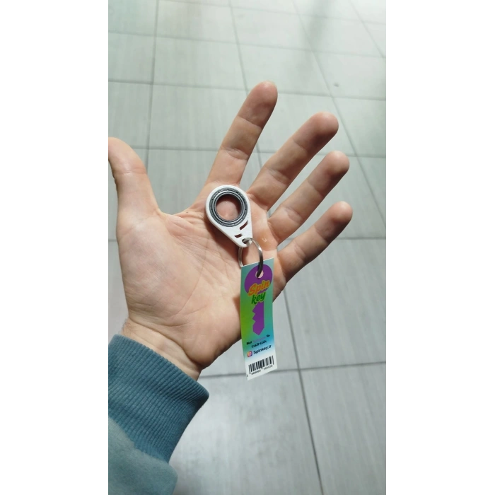 Spinkey Granit Stres Çarkı Anahtarlık - Özel Dokulu Minimalist Tasarım - Premium EDC Fidget Spinner