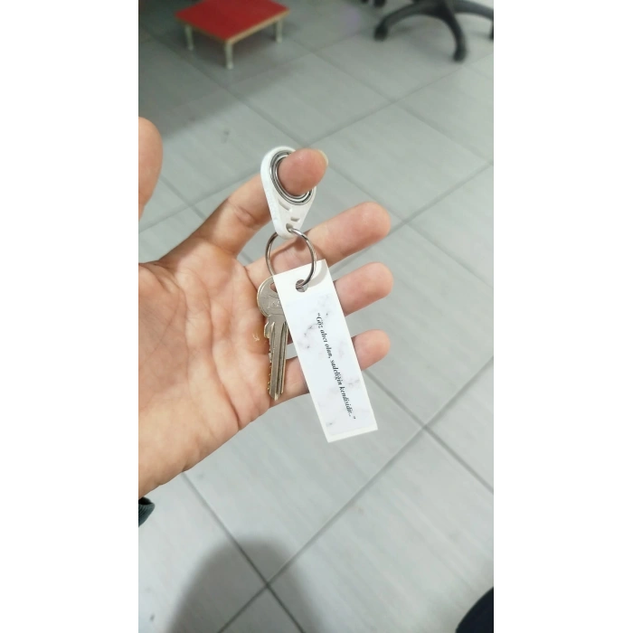 Spinkey Granit Stres Çarkı Anahtarlık - Özel Dokulu Minimalist Tasarım - Premium EDC Fidget Spinner