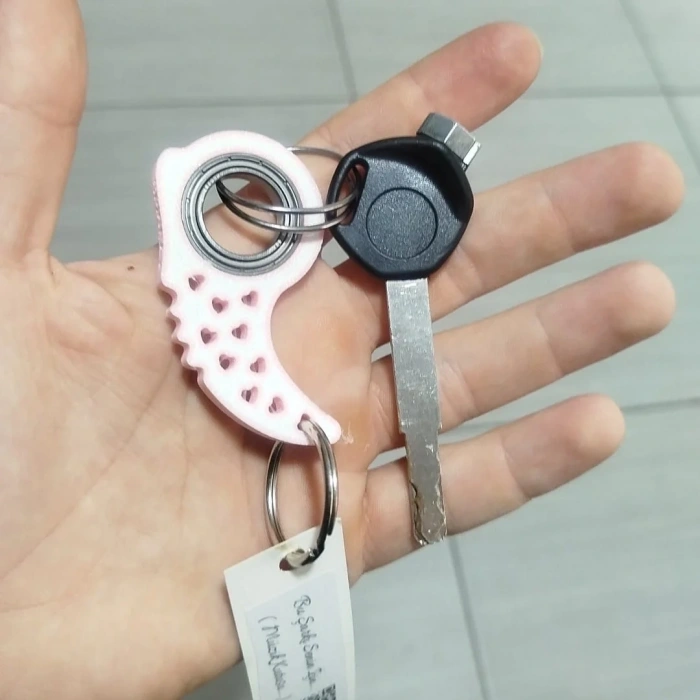Spinkey Kalprambit Stres Çarkı Anahtarlık - Kalp Tasarımlı Spinner - Pembe Özel Seri