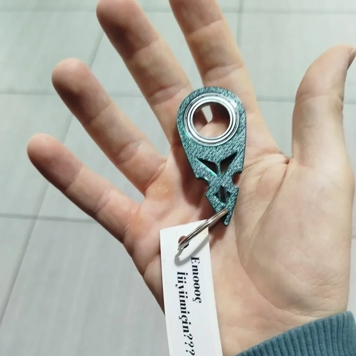 Spinkey Shuriken Stres Çarkı Anahtarlık - Ninja Yıldızı Tasarımlı Rulmanlı Fidget Spinner - EDC Aksesuar