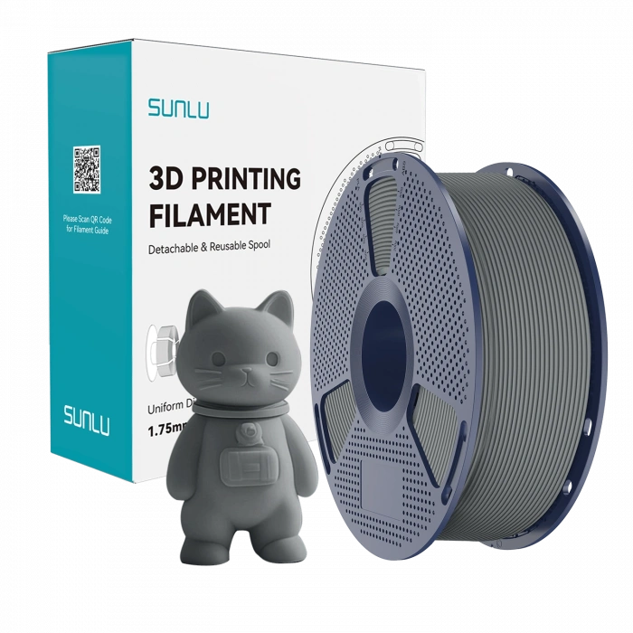 Sunlu Pla Mat Gri Filament 1kg 1.75mm