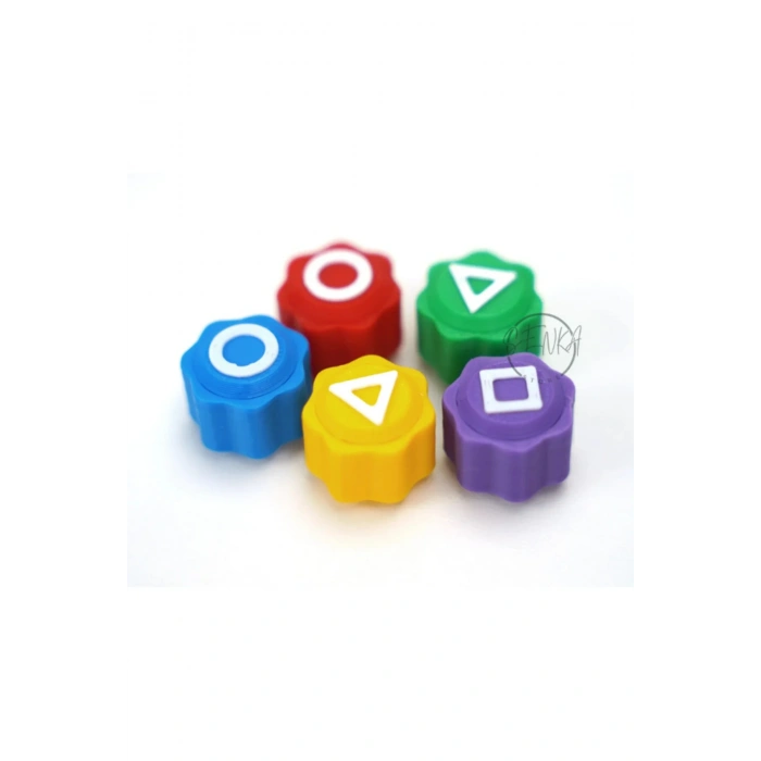 Squid Game Temalı Beş Taş Oyunu - 5 Taş Seti (Plastik & Poşetli) - Beceri Geliştirici Geleneksel Çocuk Oyunu