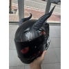 24 CM Dev Kask Boynuzu - 3M Bantlı Özel Tasarım Motosiklet Kask Aksesuarı (Sadece Boynuz)