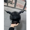 24 CM Dev Kask Boynuzu - 3M Bantlı Özel Tasarım Motosiklet Kask Aksesuarı (Sadece Boynuz)