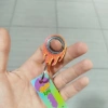 Spinkey Alev Stres Çarkı Anahtarlık - Alev Motifli Özel Tasarım - Rulmanlı Fidget Spinner