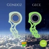 Spinkey Fosforus Stres Çarkı Anahtarlık - Karanlıkta Parlayan Yeşil Seri - Fosforlu Rulmanlı Fidget Spinner