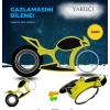 Spinkey Yarışçı Stres Çarkı Anahtarlık - Hız Odaklı Racer Tasarımı - Beyaz Özel Seri Rulmanlı Fidget Spinner