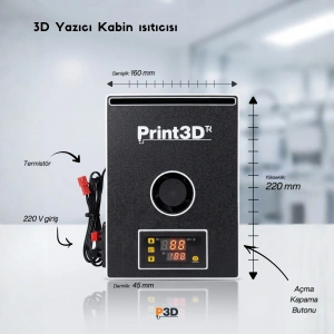 3D Yazıcı Kabin Isıtıcısı
