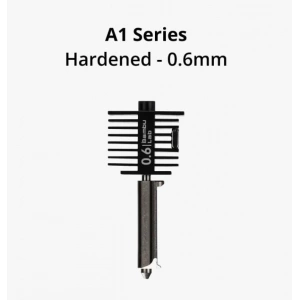 Bambu Lab Hotend With Hardened Steel Nozzle 0.6 mm (Hotend Sertleştirilmiş Çelik Nozül 0.6 mm) - A1 Serisi