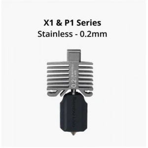 Bambu Lab Hotend With 0.2 mm Stainless Steel Nozzle (Hotend 0.2 mm Paslanmaz Çelik Nozül) - P1 Serisi, X1C