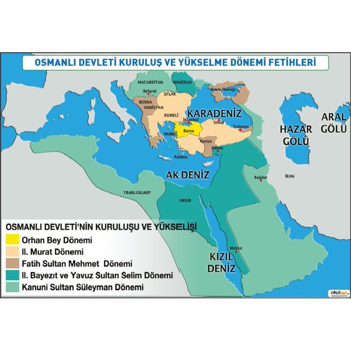 Osmanlı Devleti Kuruluş Ve Yükselme Dönemi Fetihleri