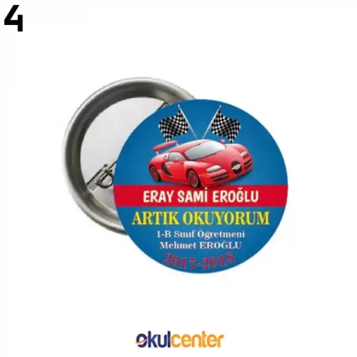 Artık Okuyorum Rozeti (İsimli)