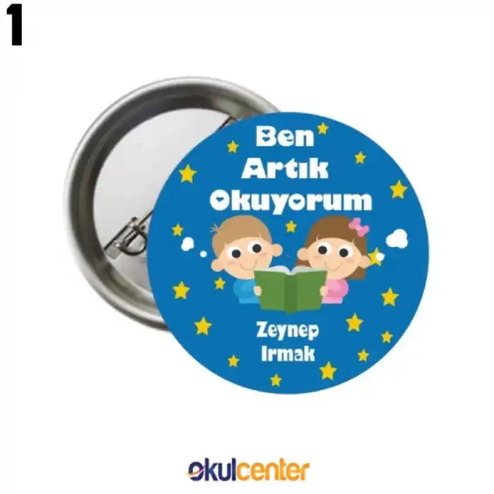 Artık Okuyorum Rozeti (İsimli)