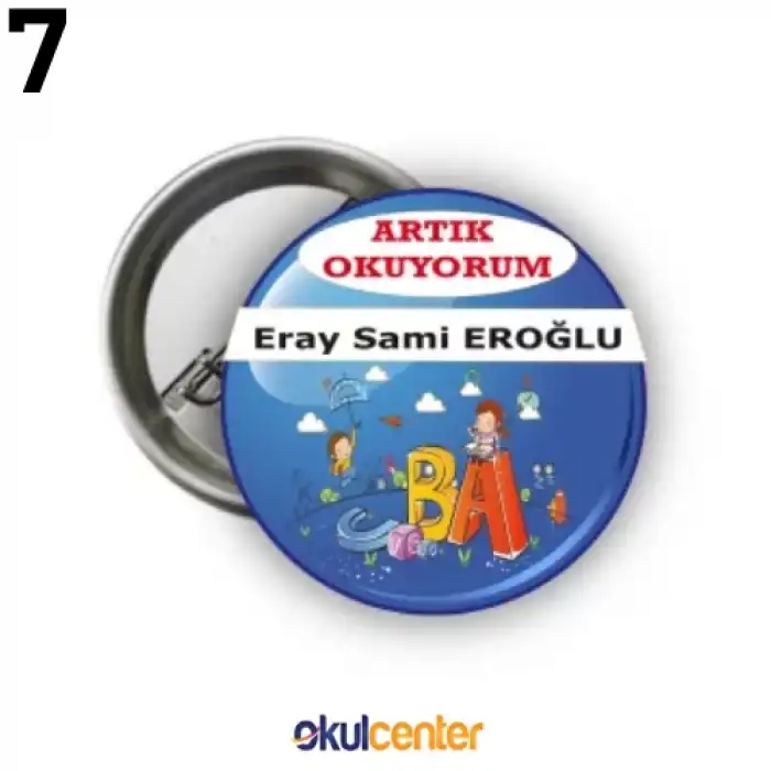 Artık Okuyorum Rozeti (İsimli)