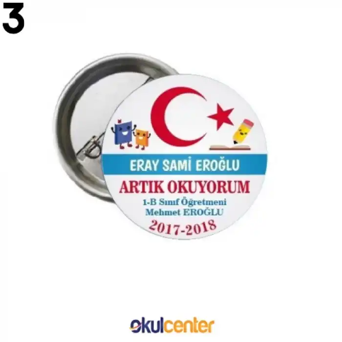 Artık Okuyorum Rozeti (İsimli)