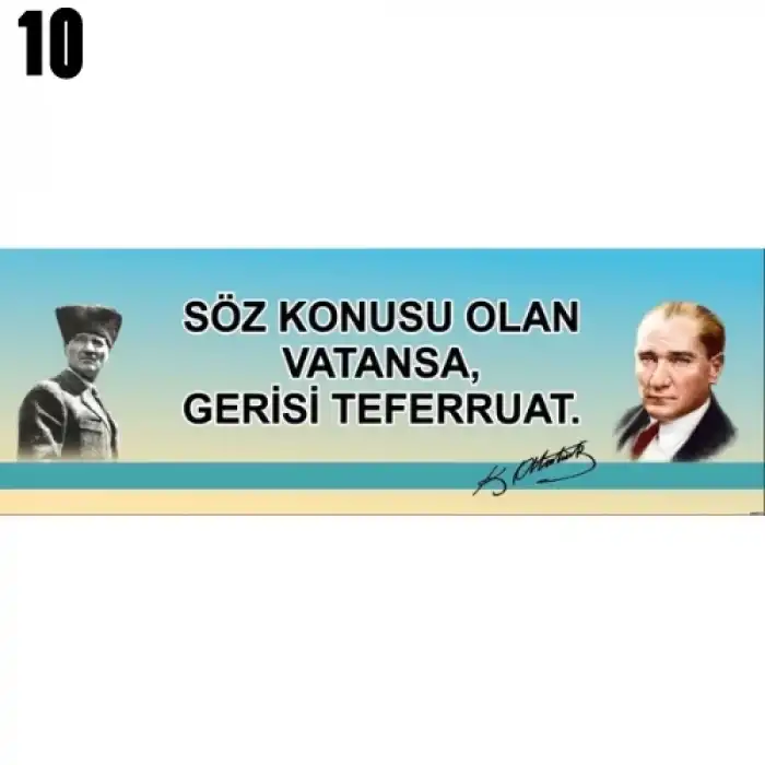 Atatürk Kiriş Yazısı Modelleri