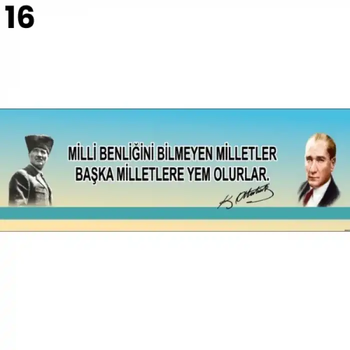 Atatürk Kiriş Yazısı Modelleri