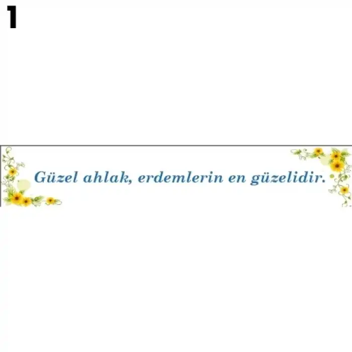 Değerlerimiz Kiriş Yazısı Modelleri