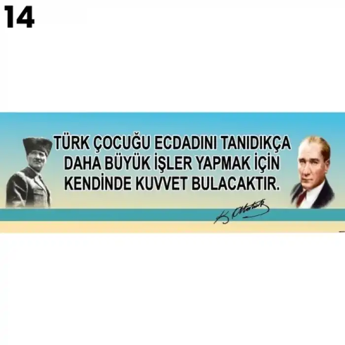 Atatürk Kiriş Yazısı Modelleri