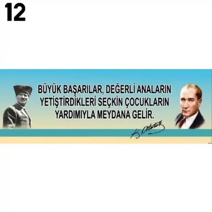 Atatürk Kiriş Yazısı Modelleri